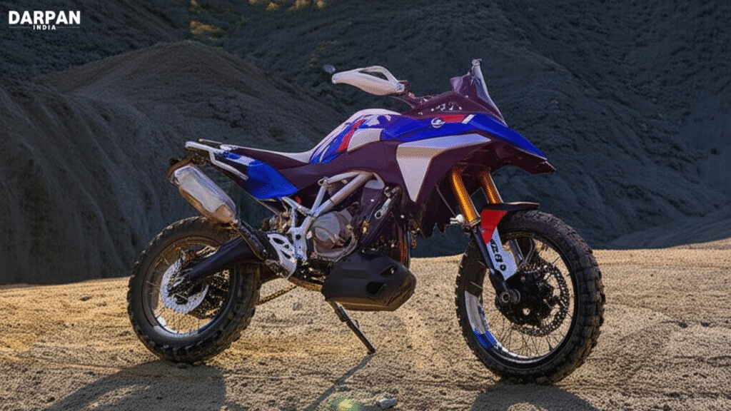 BMW F 450 GS Adventure Bike on Mountain Trail