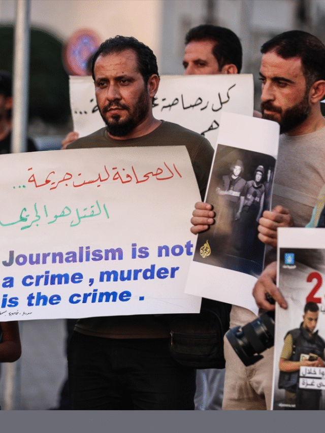protests erupt worldwide over killing of al jazeera gaza journalists