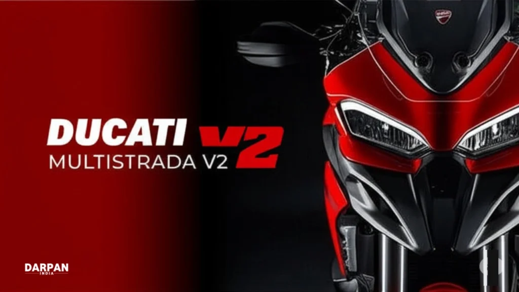 ducati multistrada v2 2025 front view with led headlights