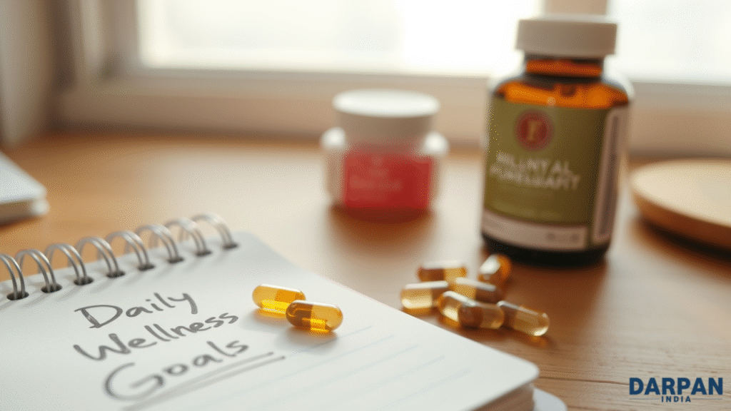Kiolopobgofit bottle on a morning desk setup.