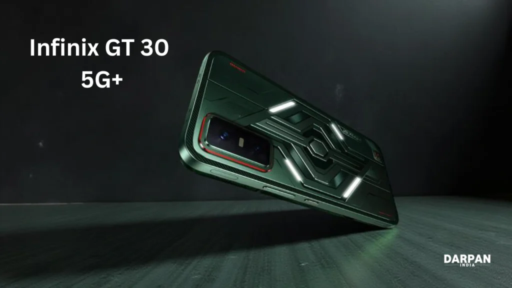 infinix gt 30 5g+ cyber mecha design with led lights
