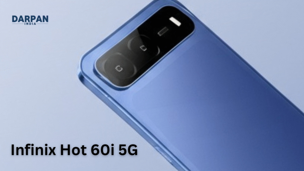 infinix hot 60i 5g rear design and dual camera setup