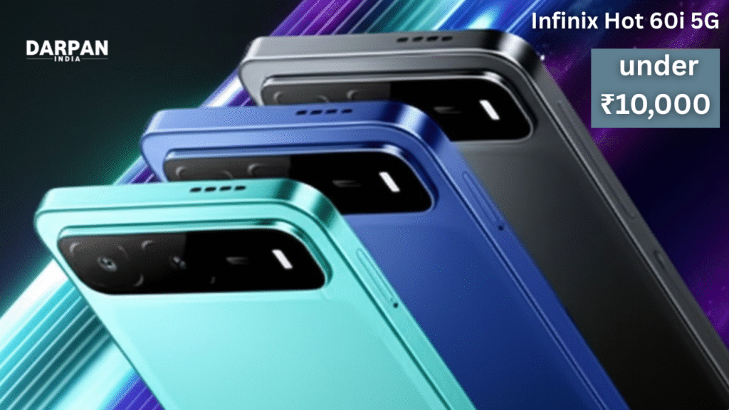 infinix hot 60i 5g side profile showing slim design