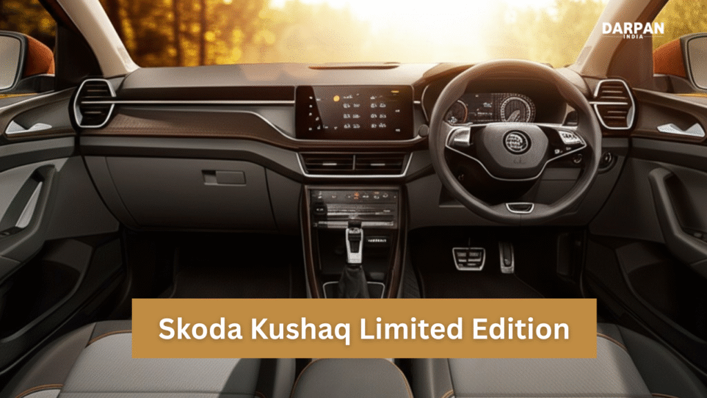 interior of 2025 skoda kushaq limited edition
