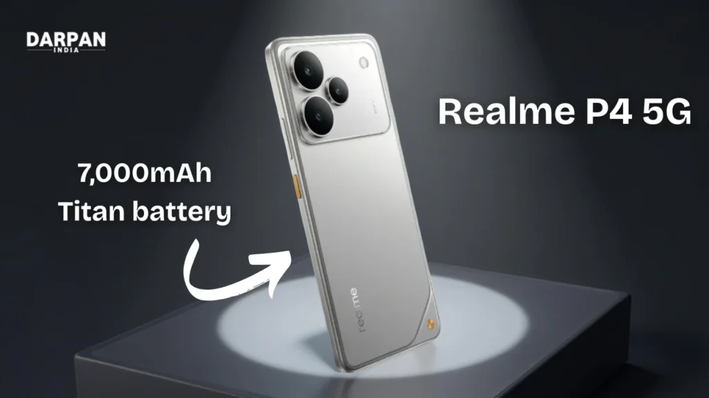realme p4 5g camera module close-up shot