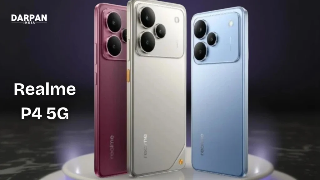 realme p4 5g rear panel with triple camera setup
