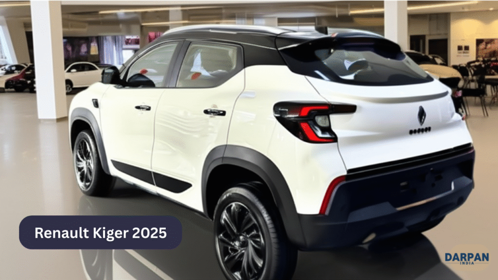 rear profile of 2025 renault kiger facelift