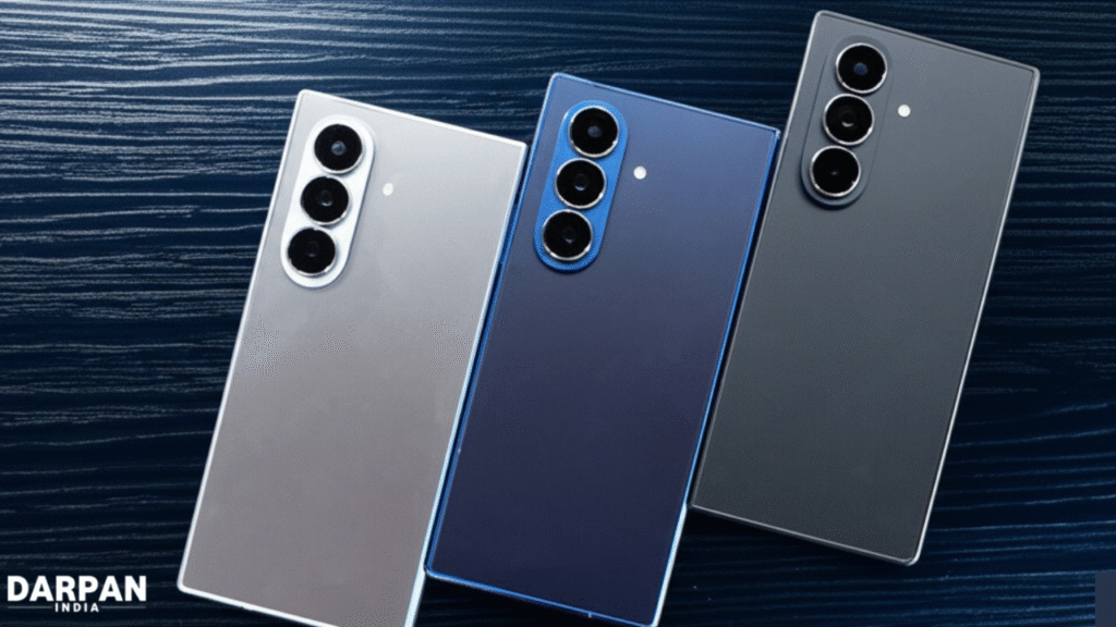 samsung galaxy z fold 7 color variants with triple camera setup